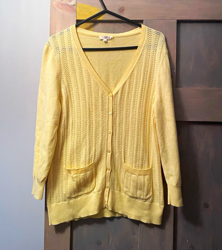 Yellow knit neck - nw,