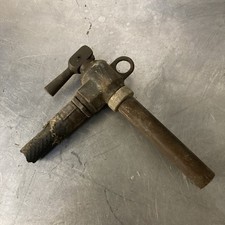 Brass vintage petrol pump