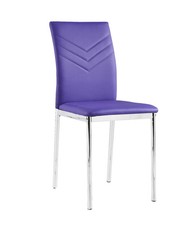 Purple Leather Dining Kitchen