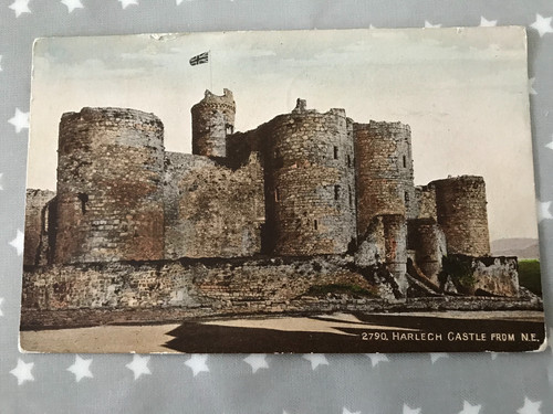 Postcard harlech castle - -,
