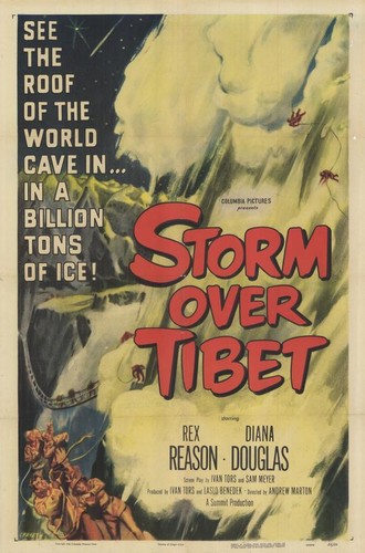 Storm over tibet - tibet, poster