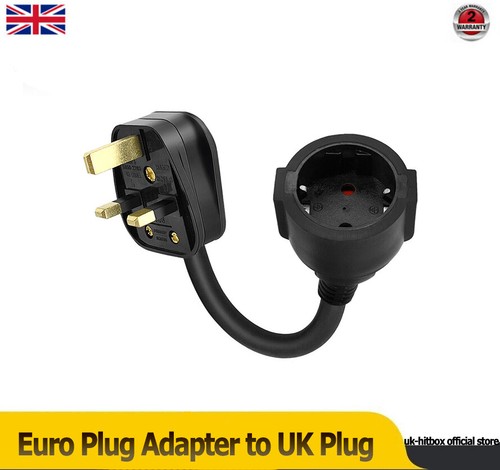 Pin euro plug adapter uk - 2,