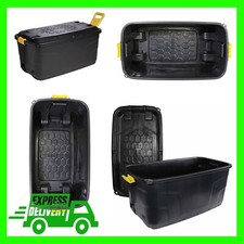 XL 110L & 145L Indoor Outdoor Heavy Duty Storage Trunk With Wheels & Handles