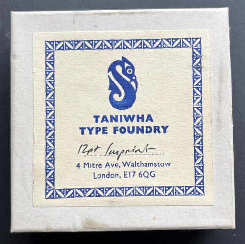 Letterpress type 12pt - type,