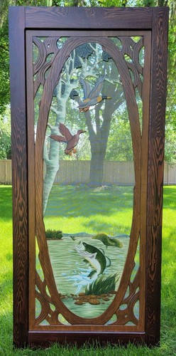 Handmade bass screen - handmade, door