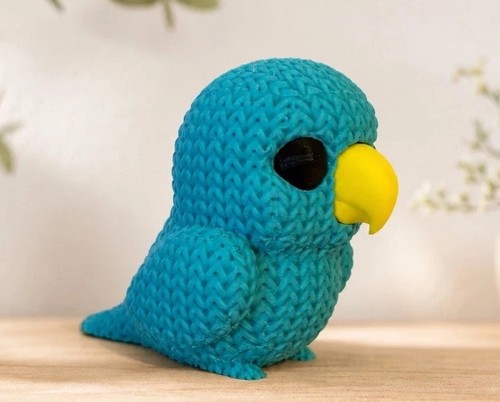 Parrot knitted style ornament - style,