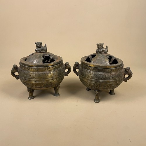 Chinese bronze incense burner - chinese,