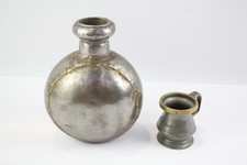 Pair Of Breweriana Items Arts & Crafts Pewter Jugs Marked 635g