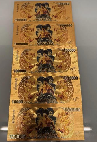 24k gold bruce - lee, novelty