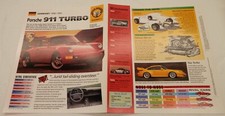 Porsche 911 Turbo 1990-1995 Sports Car Spec Sheet IMP HOT CARS Brochure