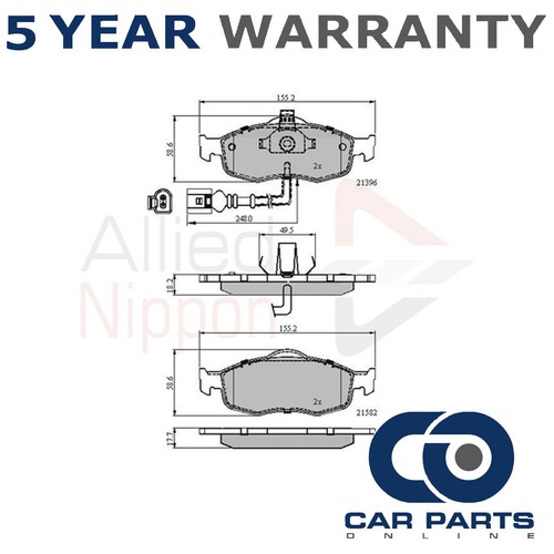 Brake pads set front cpo - set, fits