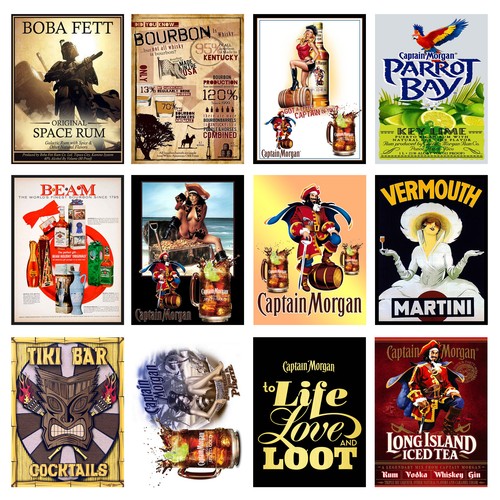 Alcohol retro metal - retro,