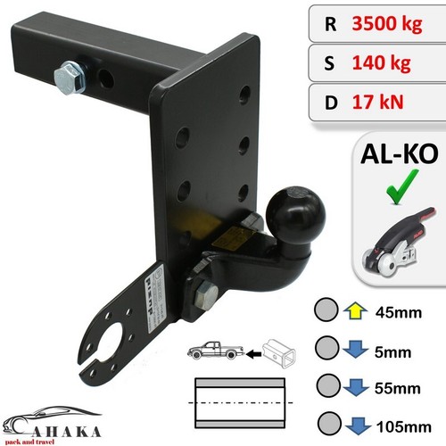 Heavy duty towbar adapter - duty,