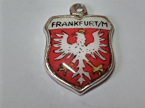 Silver travel shield - , charm