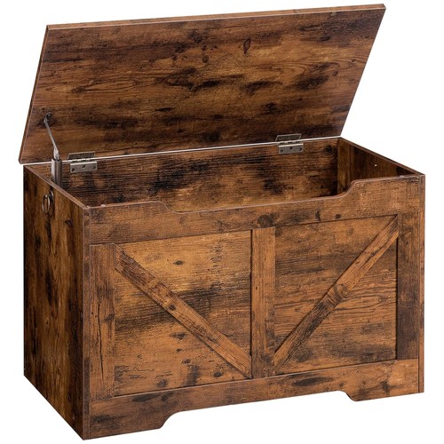 Sturdy rustic storage trunk - storage,