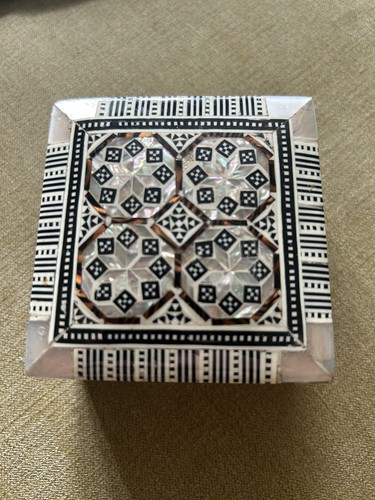 Vintage egyptian trinket box - vintage,