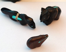 3 Zuni Fetish Animals
