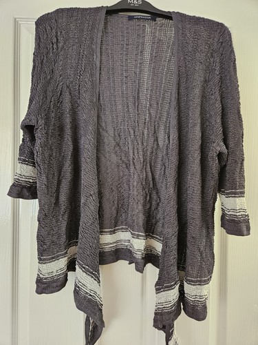 Textured knit cardigan