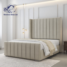 Panel Winged Bed Frame Plush