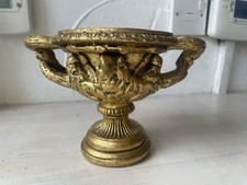 Roman Warwick Vase Cup Reproduction Scotland Gold Gilt Ormolu Bacchus