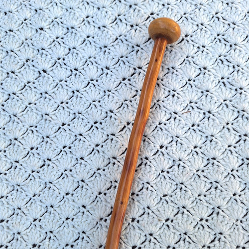 Vintage wood folk bulb - wood,