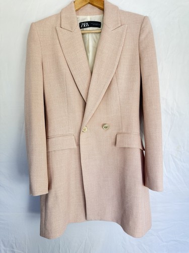 Zara pink textured longline