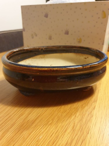 Planter studio pottery oval - studio,