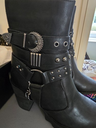 Killstar onyx boots - boots, bnib