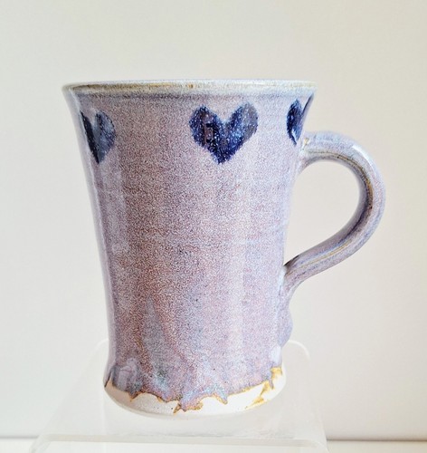 Purple studio pottery mug with - mug,