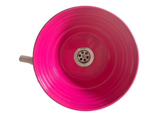 Pink ceramic campervan - ceramic, sink