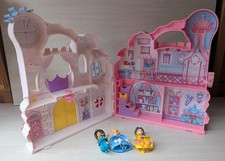 Disney Princess Little Kingdom Play'n Cary Castle with 3 dolls