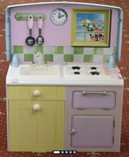 Lovely wooden pretty and colourful child's play toy kitchen w/ integral chair