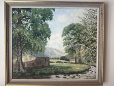 Stunning Oil Landscape & Building painting By Sir John Drummond Inglis