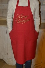 APRON, 100% Cotton red