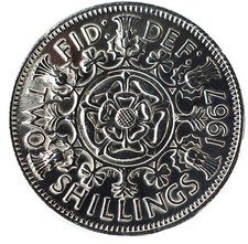 HIGHLY POLISHED FLORIN / TWO