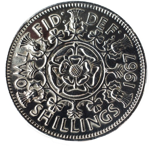 Highly polished florin - highly, two