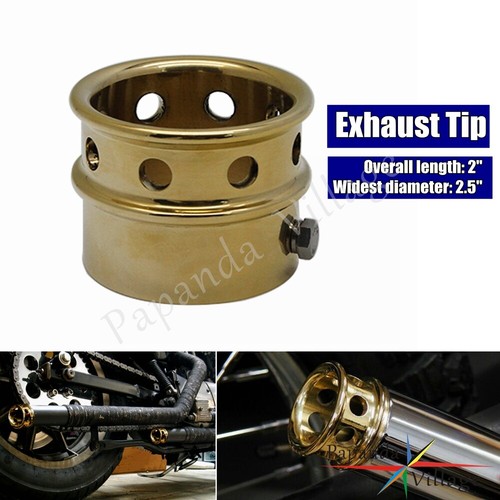 Brass exhaust pipe end tip - pipe,