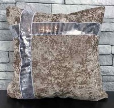 Sequin Velvet Lace Cushion or