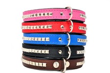  REAL LEATHER Square STUDDED