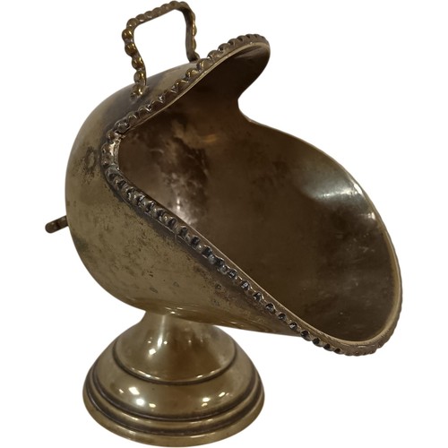 Vintage brass sugar scuttle - brass,