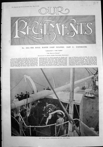 Old print royal marine light - royal,