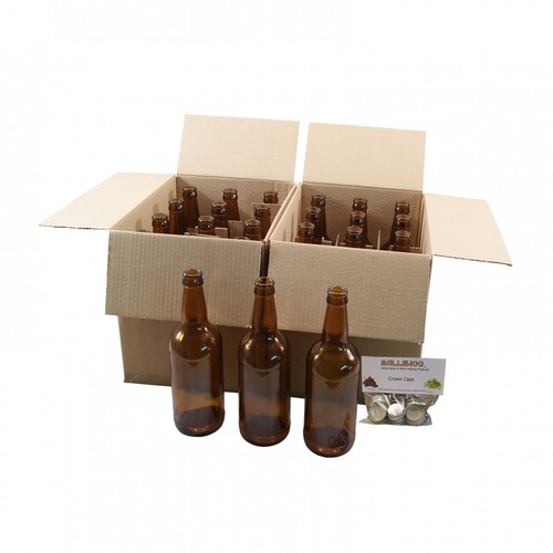 500ml brown glass beer bottles - glass,