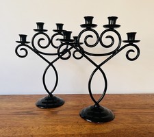 Vintage Black Metal 4 Arm