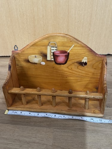 Vintage spice rack painted