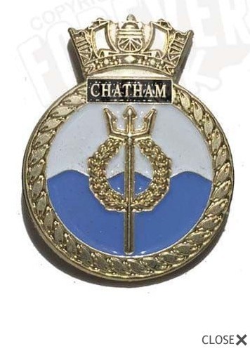 Hms chatham lapel - hms, pin