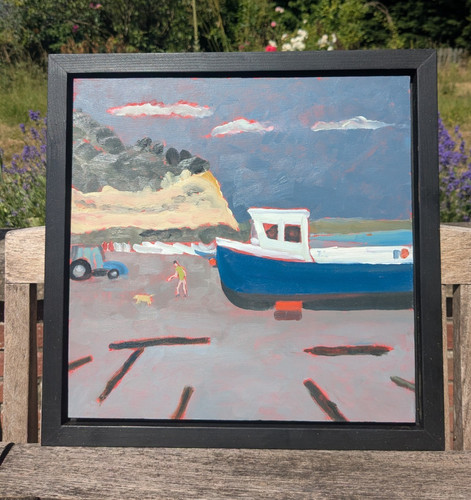 Framed contemporary nautical - framed,