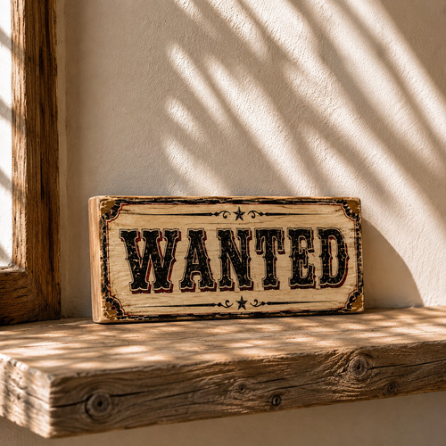 Wanted sign vintage western - wanted,