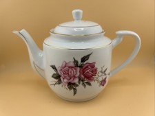 Vintage Floral Porcelain Tea Pot