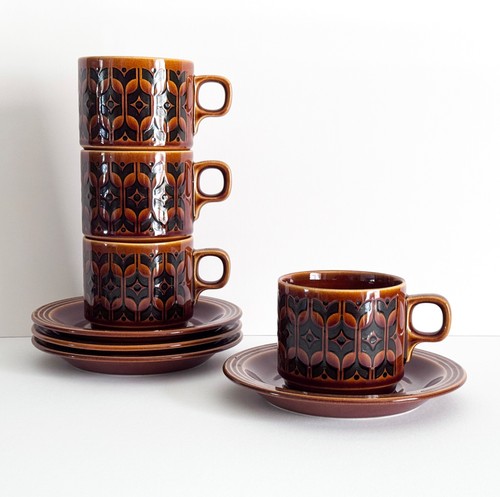 Set cups saucers hornsea - set,