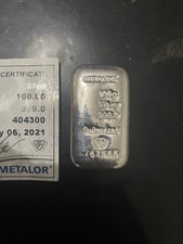 Metalor Silver Bullion Bar